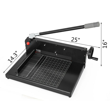 Paper Cutter - Paper Trimmer - Paper Shredder - Cutting Plotter - A4 12” Manual Paper Cutter - Heavy Duty - 300 Sheets Die Cutters Use - for Factory School Office Accessories