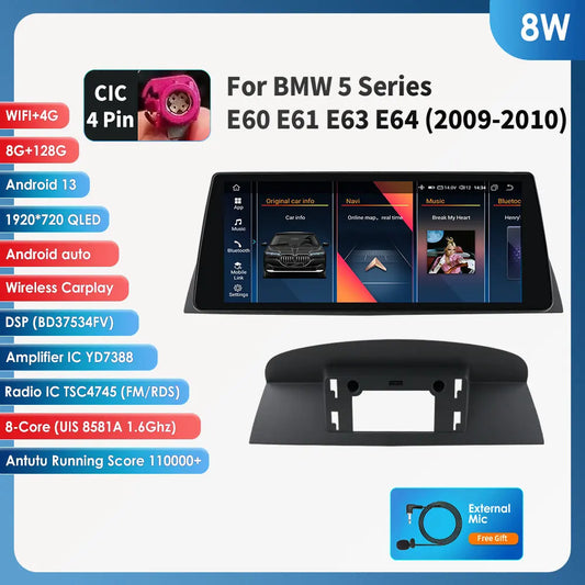 Autoradio – Auto Radio – Multimedia Speler – Car Stereo – Android Carplay – 10,25 Inch HD Touchscreen – Android 13 GPS Navigatie