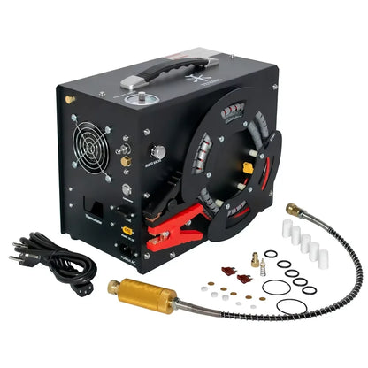 Luchtcompressor - Compressor - Luchtpomp - Air Compressor - 4500Psi - 300bar - PCP - Hoge Druk Draagbare Compressor – Ingebouwde 12V Voedingsadapter – Geschikt voor Luchtgeweren – Auto-Stop Functie - 220V