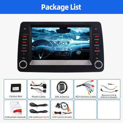 ESSGOO Android 14 Car Radio Carplay For Fiat Panda 2003-2012 GPS Navigation MP5 Player Bluetooth Car Stereo HD Touchscreen - QUORE