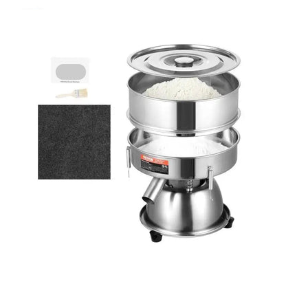 Elektrische Trilzeefmachine -  10 + 60 Mesh Zeven - RVS 304 - Ideaal Voor Voedsel - Chemie En Farmacie - 3 Kg Draagvermogen - 45W - QUORE