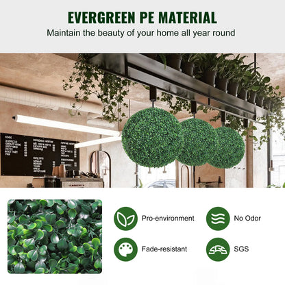 Kunstmatige Buxusbol - Plantendecoratie - Kunstplant - 20inch Tall - 472MM Diameter - Kunstmatig Buxus Heggenpaneel - Kunstplant - Home Goods - Groen