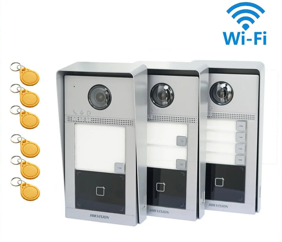 Deurbelstation – Video Deurbel – Toegangscontrole – Intercom – Deurbel Camera – Inductieve Kaarttoegang – Full HD 1920x1080 – IP65 Waterdicht