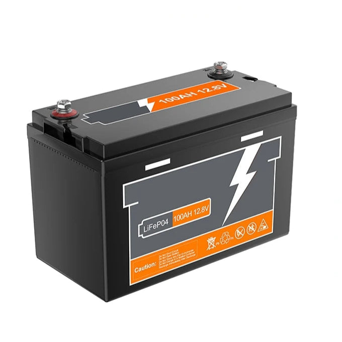 LiFePO4 Batterij – Lithium-IJzerfosfaat Accu – 12,8V Accu – 100Ah Batterij – BMS Beveiliging – Lange Levensduur - QUORE