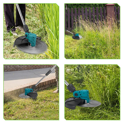 Handmaaier - Grasmaaier - Grastrimmer - Grasschaar - Grasmachine - 4000W - 9 Inch - Elektrische/Accu -  Borstelloze Grastrimmer met Digitaal Display – Krachtige Accu Tuinmaaier - 21V/18V Compatibel - Zonder Batterij