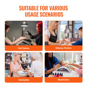 Make-up Box - Make-up Organizer - Make Up Set - Opbergdoos - Extra Groot - Make-up Cosmetica - Opbergmogelijkheid voor Make-up - met Handvat en Werkbank - Zwart