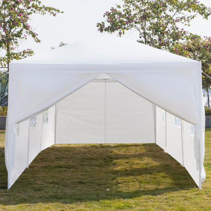 Partytent – Tent – Buitentent – Evenemententent – Waterdichte Tent – 3 X 9 Meter – Stalen Frame - Wit