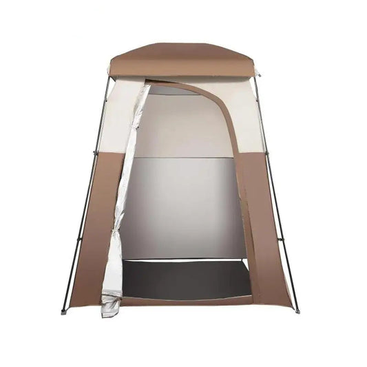 Camping Douchetent - Douchetent - Omkleedtent - 66" x 66" x 87" - Buiten - Privacy -  Verplaatsbare - Schuilplaats - Afneembaar Dak - Hangtouw - Bruin