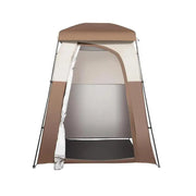 Camping Shower Tent - Shower Tent - Changing Tent - 66" x 66" x 87" - Outdoor - Privacy - Portable - Shelter - Removable Roof - Hanging Rope - Brown
