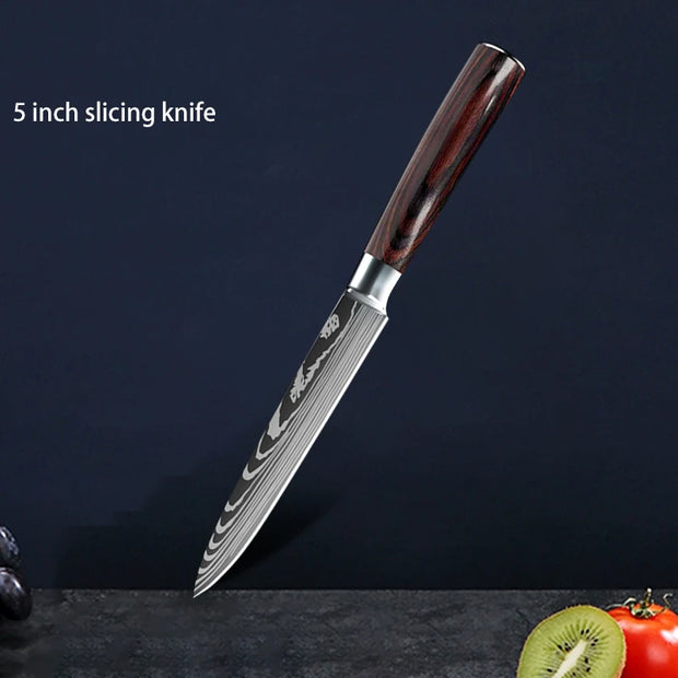 Professionele Keukenmessen - 10-delige Messenset - japanse messen - Messensets - QUORE