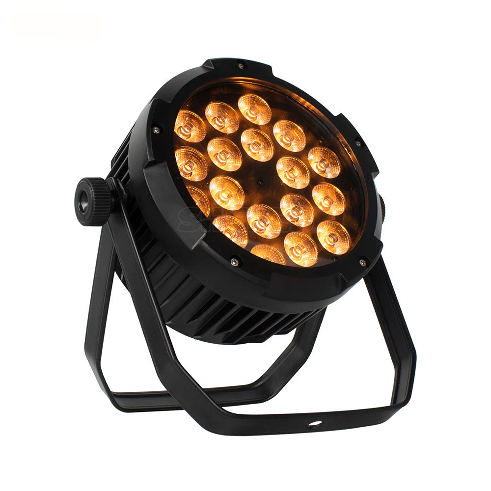 LED Par Verlichting – DJ Lampen – Podiumverlichting – Feestverlichting – RGBWA+UV LED’s – Waterdicht IP65 – 324W Power – DMX512 Controle – 2 Stuks EU Plug