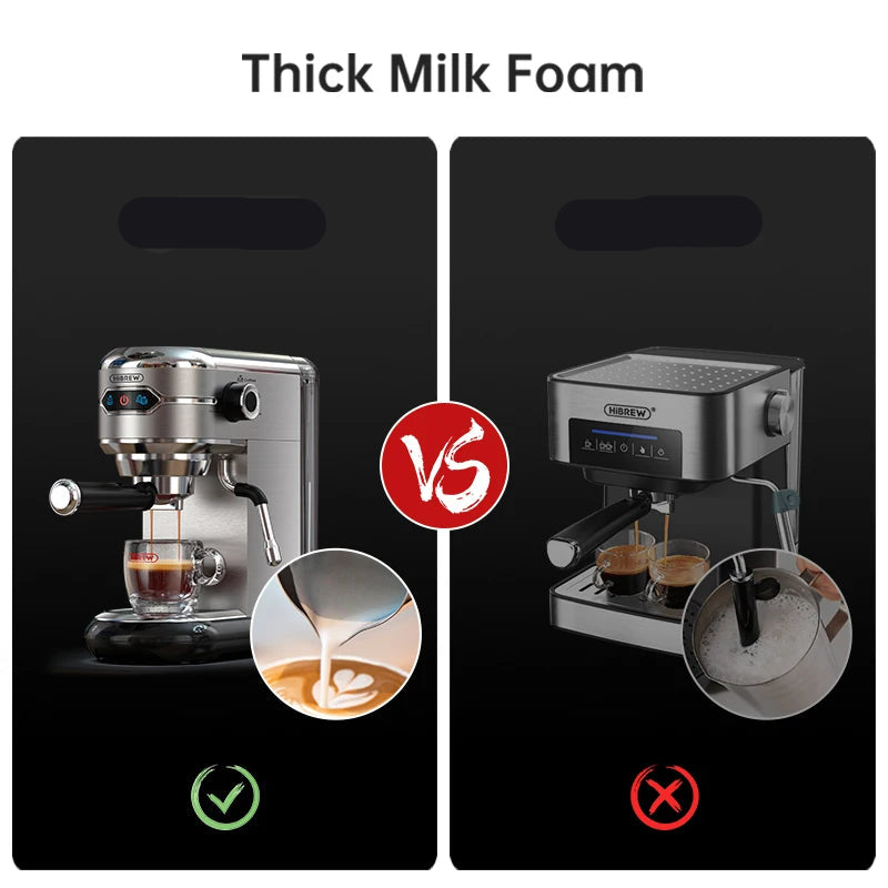 Espressomachine – 20 Bar – Compact Koffiezetapparaat - Semi-Automatisch - 1.1L - 1450W - ESE Pads - en Gemalen Koffie – RVS - Heetwaterfunctie - QUORE