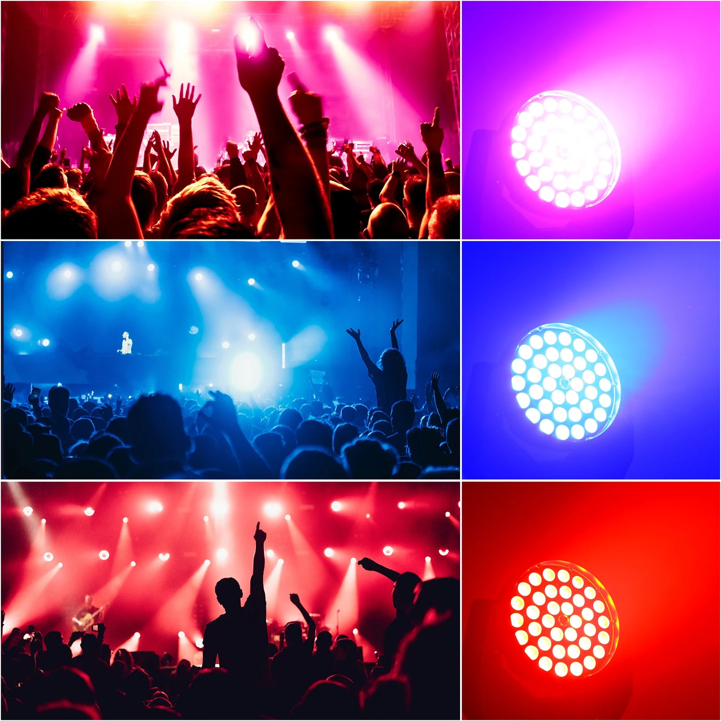 Moving Head Licht – Beam Licht – Wash Licht – Zoom Licht – Bewegend Hoofd – 36x18W LED – Intuïtief LCD Touchscreen – DMX512 Compatibel – EU Plug