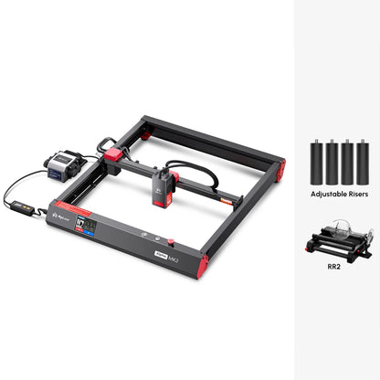 AlgoLaser Alpha MK2 Laser Engraver 20W Output Power 3.5” Color Touch Screen App Offline Control DIY Engraver Tool for Metal MDF