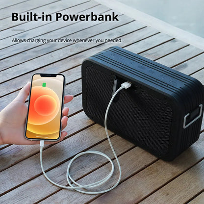 Speaker - Speaker Cables - Bookshelf Speaker - Speakers for PC - BT 5.0 - IPX6 - 80W- 15000mAh - Built-in Powerbank - Black