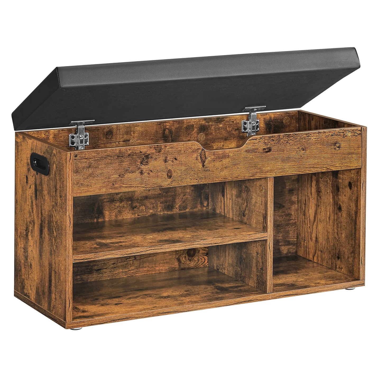 Schoenenkast - Multifunctionele Kast - Houten Schoenenkasten met Opbergruimte - 80 x 44 x 30 cm (B x H x D) -  Dark Khaki - QUORE
