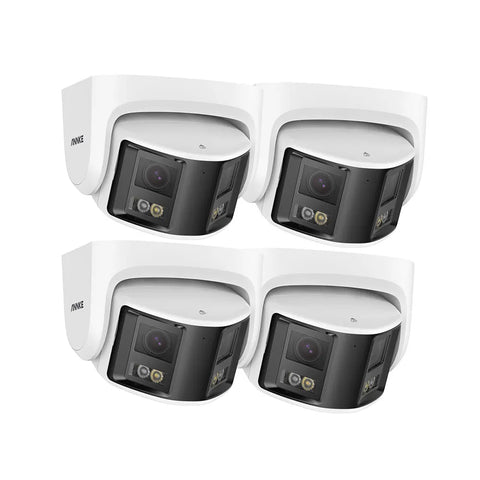 Security Camera System - 8MP Camera - Outdoor - POE Camera - Surveillance Camera - AI Human Detection - Security Camera - 2 Pack - White