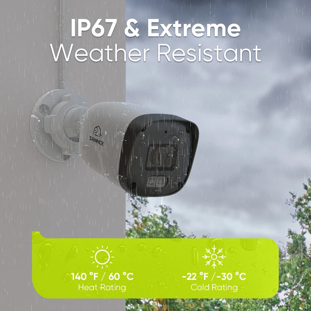 Beveiligingscamera Set – IP Camera Systeem – NVR Systeem – Dome Camera – Bullet Camera – 4x 3MP PoE Camera’s – 1TB Opslag – Smart IR Nachtzicht