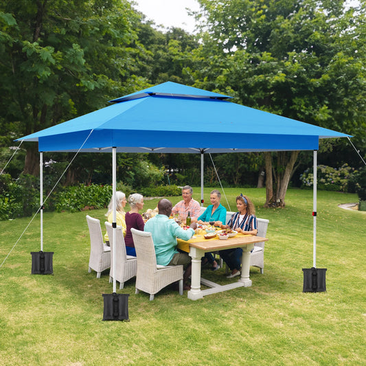 Inklapbare Partytent – Pop-Up Tent – Vouwtent – Schaduwdoek – Waterdicht – 3,6x3,6 Meter – Aluminium Frame