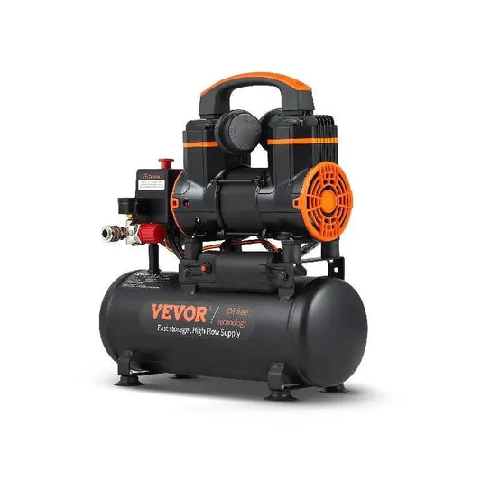 Luchtcompressor - 8L - 900W - Draagbare Luchtpomp - Air Compressor - Stille Compressor - QUORE