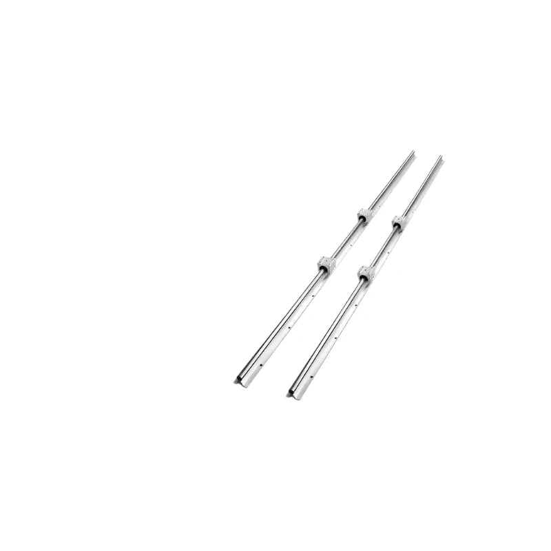 Linear Guide Rails - Smooth Motion for DIY Reels - SBR20 - Sliding Blocks for CNC Milling Machines - 20mm-1500mm - Silver