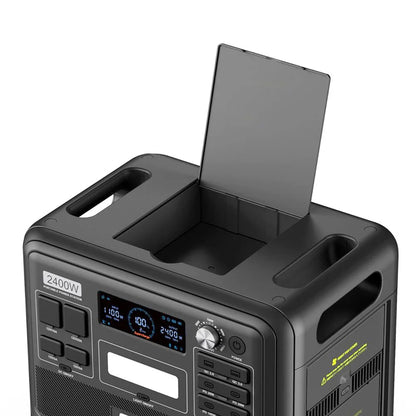 F2400 Draagbare Zonne-Generator – Power Station – Portable Accu – Noodstroomvoorziening – Zonne-Accu – 2048Wh Capaciteit – 2400W Zuivere Sinusgolf Uitgang