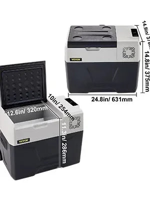 Sihao 30L Portable Small Car Freezer  Mini Car Freezer Refrigerator  Fridge Cooler  Fridge Freezer AC/DC Vehicle  Fridge