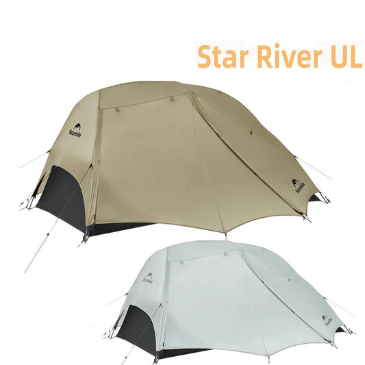 Tweepersoons Tent – Kampeertent – Wandel Tent – Lichtgewicht Tent – Outdoor Tent – Ultralicht 1,44 kg – Waterdicht >3000 mm – Khaki