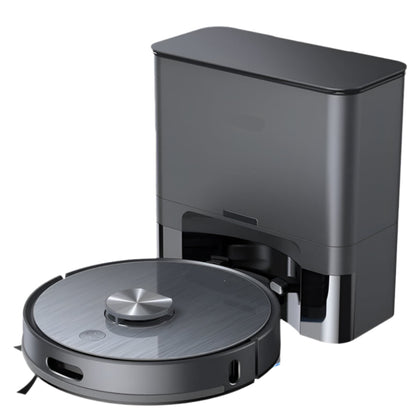 Lidar Robotstofzuiger - Dweilrobot - Vaccum Cleaner - Robot Vacuum - 5000Pa Zuigkracht - 260min Runtime - Zelflegende Stofbak – LDS Navigatie – App & Spraakbediening - Zwart