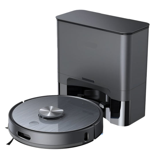 Lidar Robotstofzuiger - Dweilrobot - Vaccum Cleaner - Robot Vacuum - 5000Pa Zuigkracht - 260min Runtime - Zelflegende Stofbak – LDS Navigatie – App & Spraakbediening - Zwart