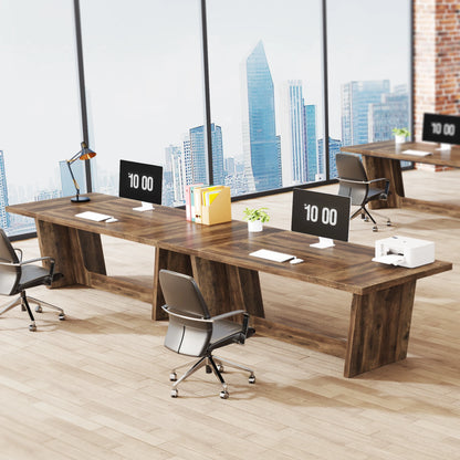 Bureautafel – Schrijftafel – Computerbureau – Werkplek – Houten Constructie – Groot Werkoppervlak – Robuust En Stevig - 180 x 80 x 75.9 cm - Bruin