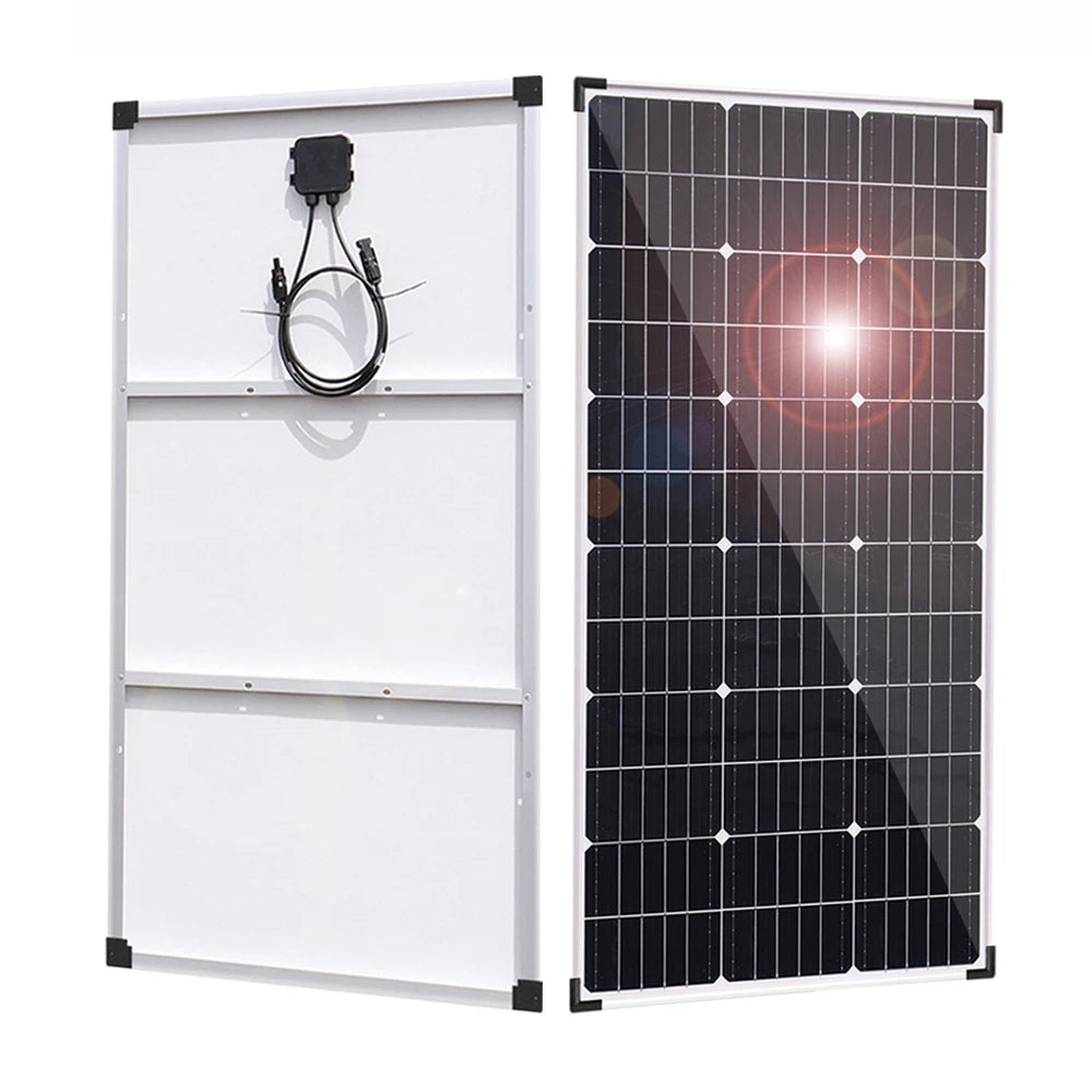 Zonnepaneel - Zonnepanelen - Zonne-energie - 12V Module - Aluminium Frame Lichtgewicht Fotovoltaïsch Paneelsysteem - 300W -  Waterdicht - voor Boot - Camper - Caravan - RV - Tuin