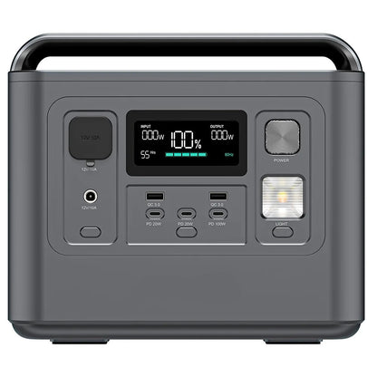 Draagbare Powerbank – Powerstation – Mobiele Accu – Energiebron – Outdoor Batterij – 512 Wh LiFePO4 – 800 Watt Uitgangsvermogen