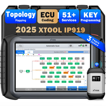 Bluetooth Autodiagnosetool – OBD2 Scanner – Autodiagnoseapparaat – Foutcode Uitlezer – Sleutelprogrammeerder – 10,1 Inch Touchscreen – 42+ Servicefuncties