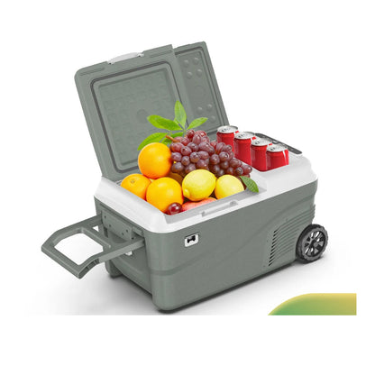 Draagbare Koelbox – Mobiele Vriesbox – Camping Koelbox – Auto Koelbox – 40L Volume – Dubbele Compartimenten – 12V Aansluiting