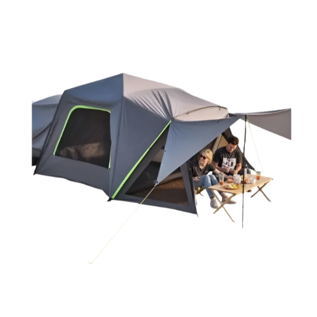 Bustent – Koepeltenten – Kampeertent - Tent - Pop up tent - Tenten - 10x8ft - Waterdicht & Ruim – Dubbel-laags Ontwerp – Schaduwluifel & Mesh Vensters - QUORE