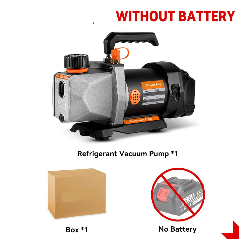 Vacuümpomp - Vacuümpomp Air Conditioner - Vacuümkamer - Vacuumpomp - Vacuümkamer met pomp - Koelgereedschap - Air Conditioning Pomp - 7CFM 1/2HP - 5PA 1/4 Luchtinlaat Koelkast Airconditioning Vacuüm - Zonder batterij