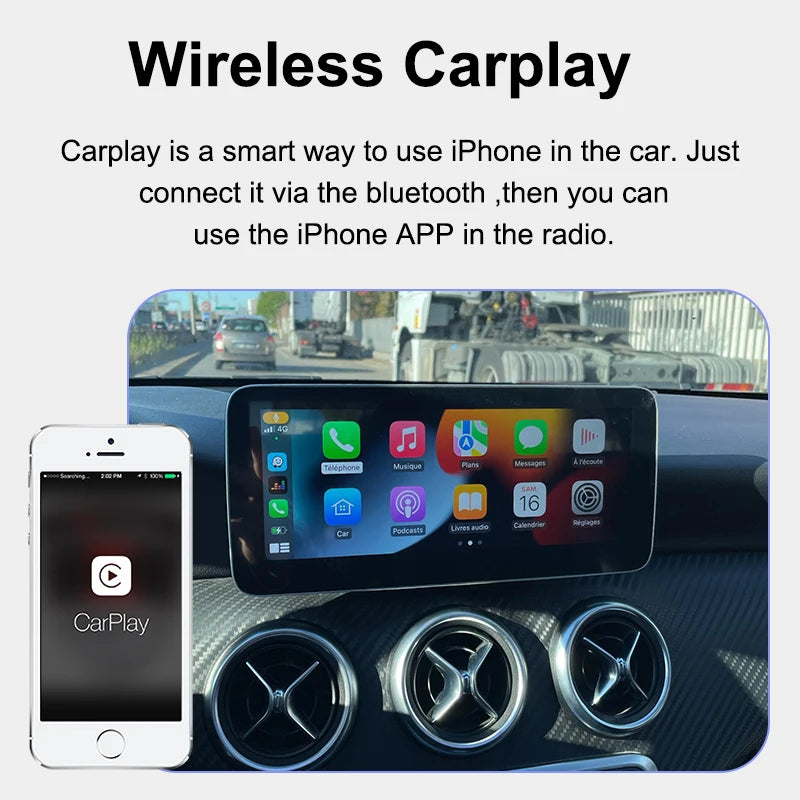 Multimedia Speler – Touchscreen Navigatie Systeem – Auto Radio – Infotainment Unit – Android 13 Systeem – 10,25 Inch Scherm – Draadloos CarPlay & Android Auto