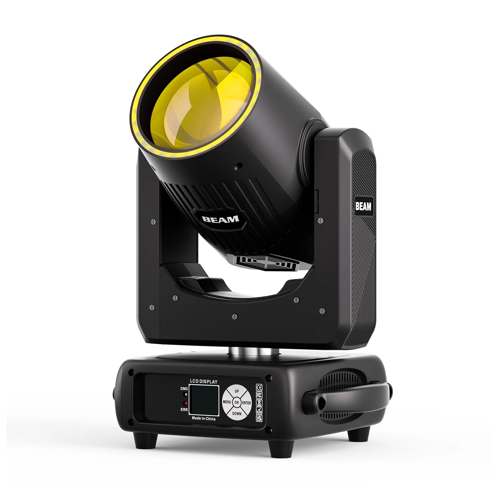 Movingheadlicht – Discolamp – Podiumverlichting – DJ Licht – Beam Spot – 250W HID & 29 RGB LEDs – 540° Draaibereik – DMX512 Besturing - QUORE
