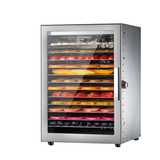 Voedseldroger - Droogoven - Fruitdroogmachine - 12 lagen - voor fruit, groente en vlees - QUORE