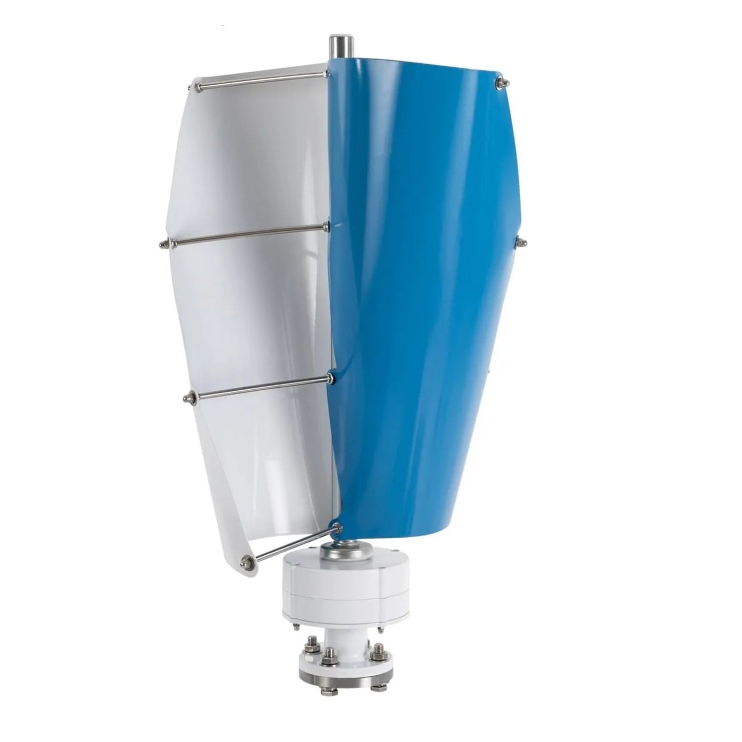 Windturbine – Windgenerator – Windmolen – Duurzame Energie – 500W Vermogen – IP67 Bescherming – Fluisterstil Minder Dan 62 dB - Blauw & Wit