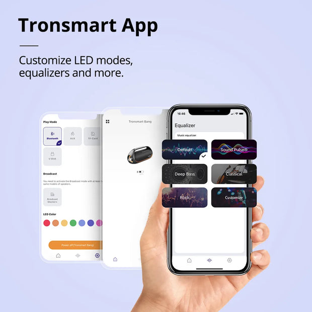 Tronsmart - Luidspreker- BluetoothLuidsprekers- Bluetooth Luidspreker Draadloos- Bluetooth Luidspreker Waterdicht- 60W- met APP-bediening en Zware Bas - Buiten en Party