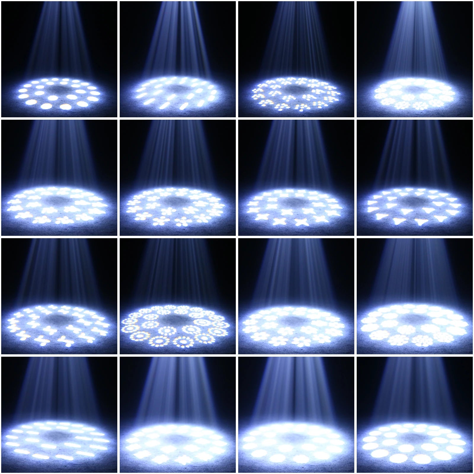 Moving Head Beam Light – Moving Head Spot – Stage Lamp – DJ Verlichting – Feestverlichting – 200W LED Vermogen – 17 Gobo Patronen – EU Plug – Professionele Lichtshow - QUORE
