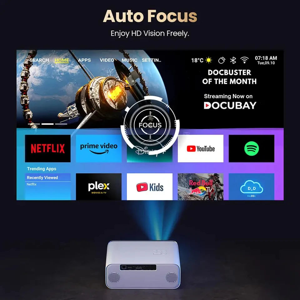 Projector – Beamer – Draagbare Projector – Full Hd Projector – 1000 ANSI Lumen – Automatisch Scherpstellen