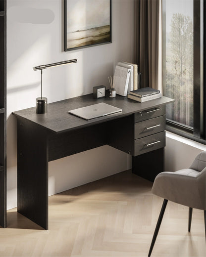 Computerbureau - Computertafel - Gaming Bureau - Gaming Tafel -  Laptoptafel - Krasbestendig Tafelblad - 120x60x75cm -  Lichtgewicht - Zwart - QUORE