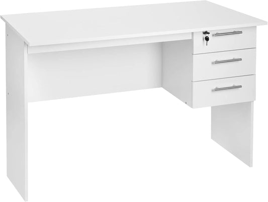 Computerbureau - Computertafel - Gaming Bureau - Gaming Tafel -  Laptoptafel - Krasbestendig Tafelblad - 120x60x75cm -  Lichtgewicht - Wit