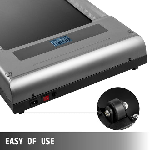 Loopband - Wandelband - Walking Pad - Walkingpad - Treadmill - Loopband voor onder het bureau - Loopbanden voor hardlopen - Verstelbaar - Draagbare loopmat - 500W motor - Snelheid 1-6,0 km/u - Zilver