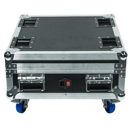 Flightcase Voor 6 Draadloze PAR Lights – Lichtkoffer – Transportkoffer – Beschermcase – Carrycase – Stevig En Lichtgewicht Met Rembare Wielen En EVA-Schuimverdeling