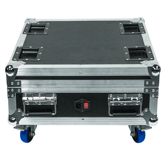 Flightcase Voor 6 Draadloze PAR Lights – Lichtkoffer – Transportkoffer – Beschermcase – Carrycase – Stevig En Lichtgewicht Met Rembare Wielen En EVA-Schuimverdeling