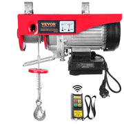 Vevor - Kabeltakel - Elektrische lier - Elektrische Takel - Hijskraan - Kabeltakel Lier - voor Boot Auto Garage Lift - Draadloos 1000kg - Rood